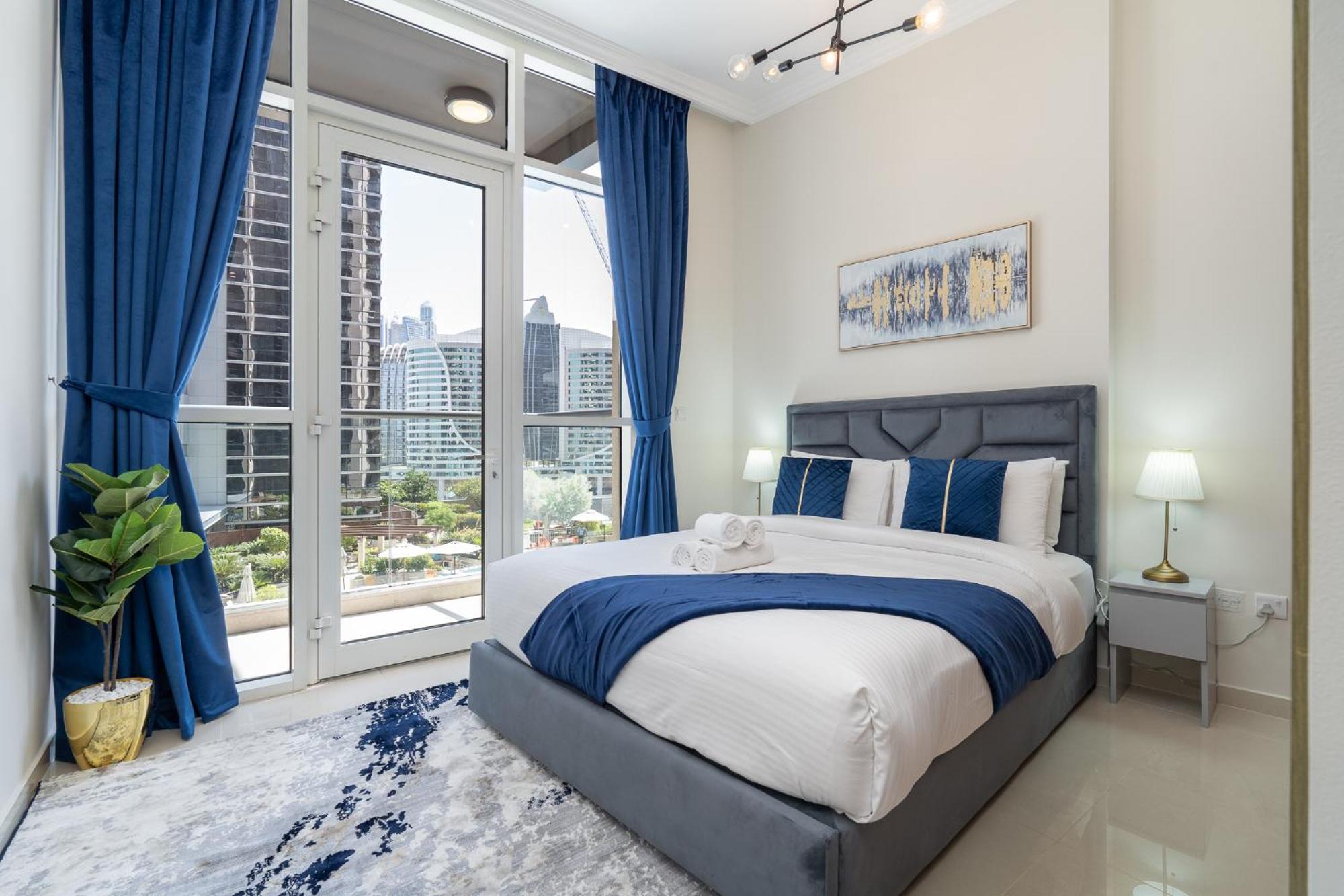 Dunya Tower Luxury And 2 Min Walk To Dubai Mall And Burj Khalifa In Heart Of Downtown Eksteriør billede